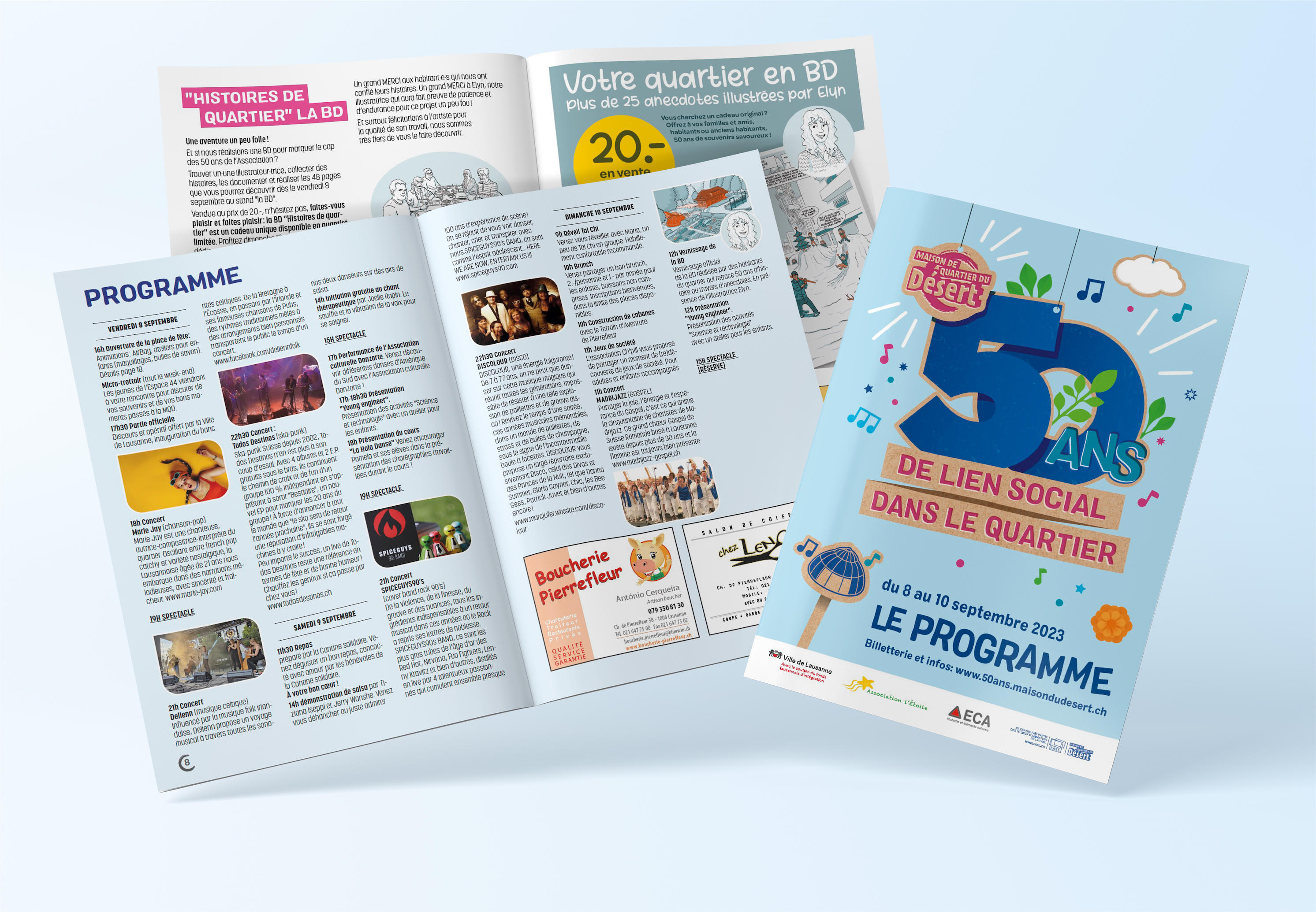 05 Livret de fête - Jubilé de la maison de Quartier du Désert - ville de Lausanne / Fondation pour l'animation socioculturelle lausannoise